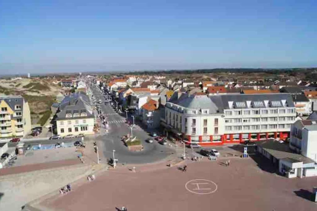 Studio Entre Mer Et Dunes Avec Balcon Vue Laterale Mer 50M Plage Pour 3 Pers Wifi Menage Compris Fort-Mahon-Plage Extérieur photo