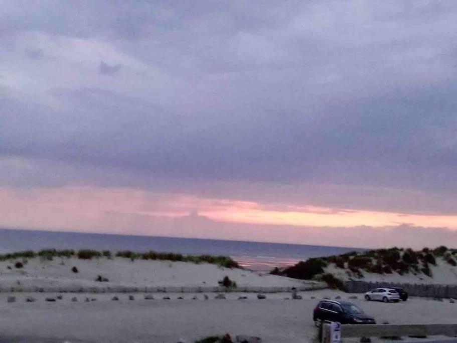 Studio Entre Mer Et Dunes Avec Balcon Vue Laterale Mer 50M Plage Pour 3 Pers Wifi Menage Compris Fort-Mahon-Plage Extérieur photo