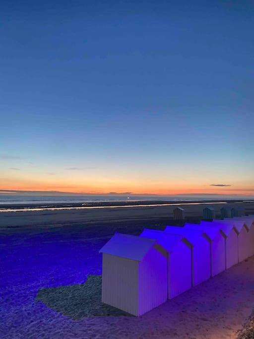 Studio Entre Mer Et Dunes Avec Balcon Vue Laterale Mer 50M Plage Pour 3 Pers Wifi Menage Compris Fort-Mahon-Plage Extérieur photo