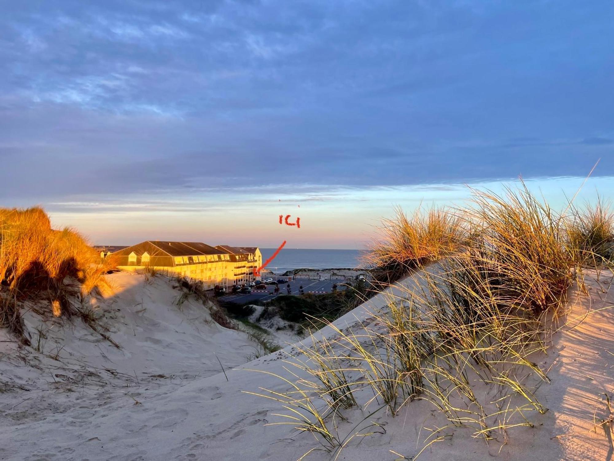 Studio Entre Mer Et Dunes Avec Balcon Vue Laterale Mer 50M Plage Pour 3 Pers Wifi Menage Compris Fort-Mahon-Plage Extérieur photo